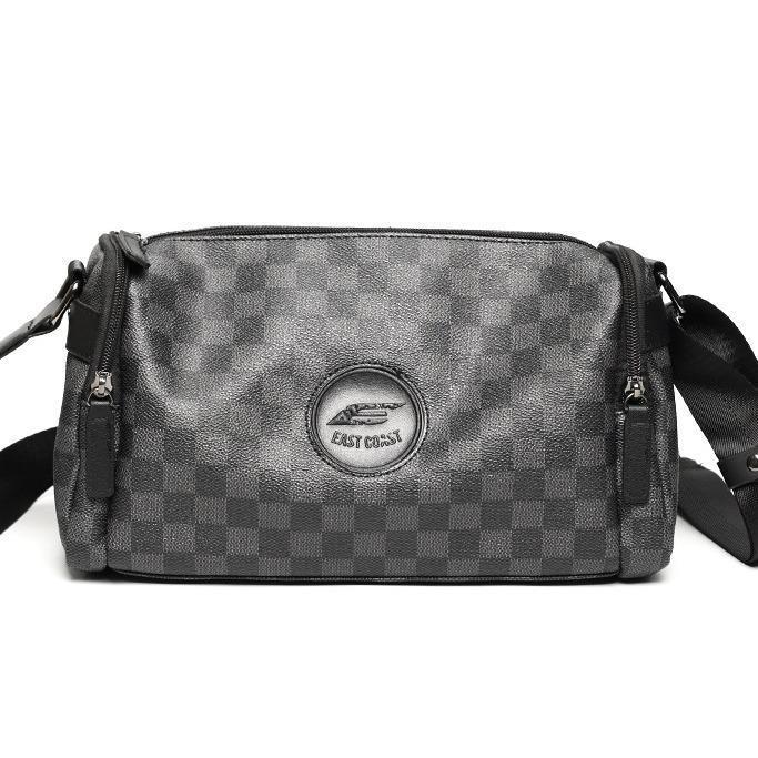 Leather Concept MAXWELL Tas Selempang Pria Kulit Tas Kulit Cowok Tas Pria Tas Jalan hitam - Kotak Ko