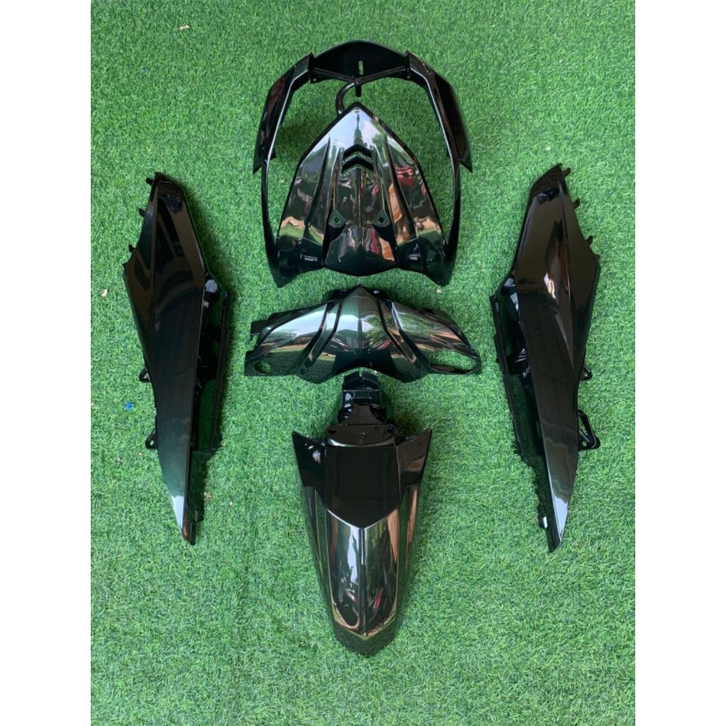 Cover full body halus motor beat fi 2012-2014 warna hitam lembayung hijau