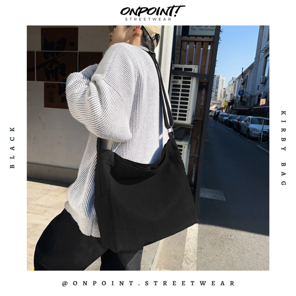 Kirby Bag - tas pria selempang sling bag unisex tas pria keren tas pinggang pria tas pinggang wanita