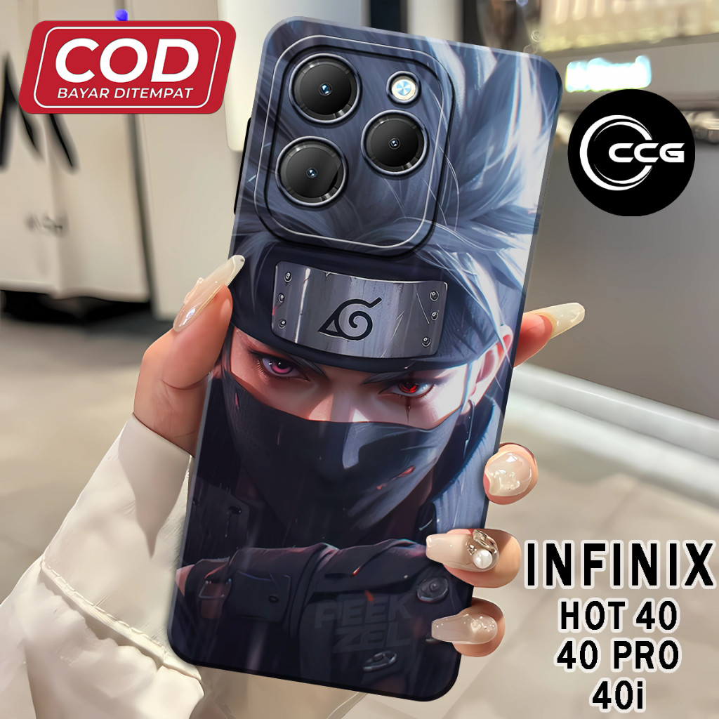 ( CCG 10 ) Softcase Silikon hp full karet lentur Untuk infinix hot 40 l hot 40i l hot 40 pro Pro Cam