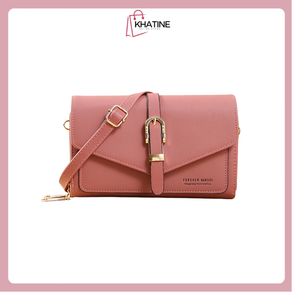 KHATIN (515) Tas Selempang Wanita Import / Sling Bag / Forever Young / Forever Better / FAONE