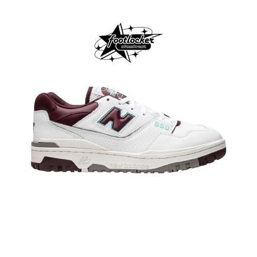Sepatu New Balance  550 White Burgundy  Original   Unisex