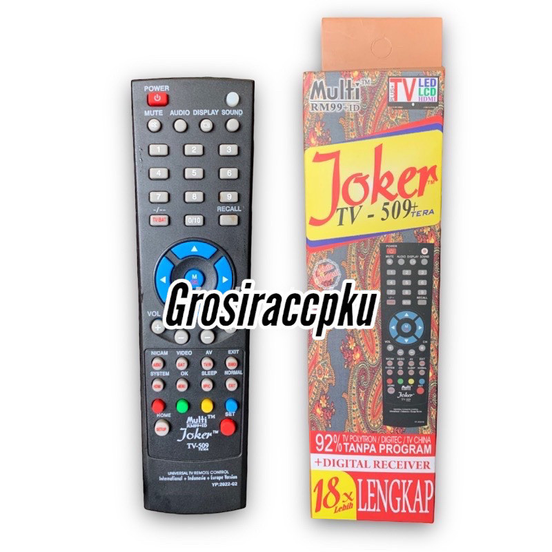 Remote TV Multi Joker / Remote Joker tv Untuk Semua Merek TV
