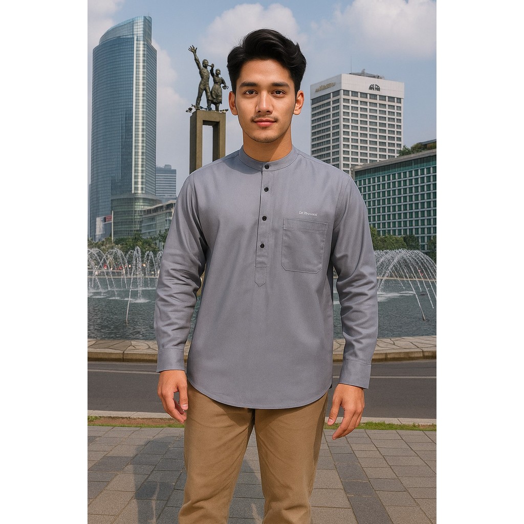 SAMASE KEMKO KEMEJA KOKO PANJANG BASIC NON POCKET U112P