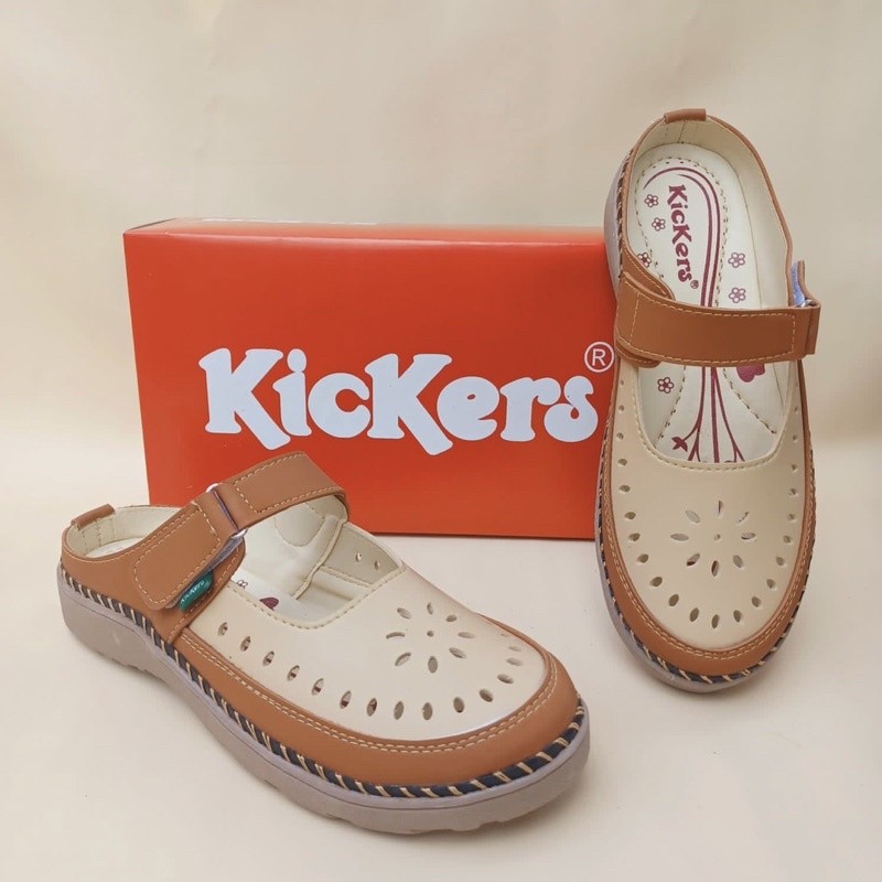 Sepatu sandal jumbo wanita kickers terbaru bigsize  SL Btg 07