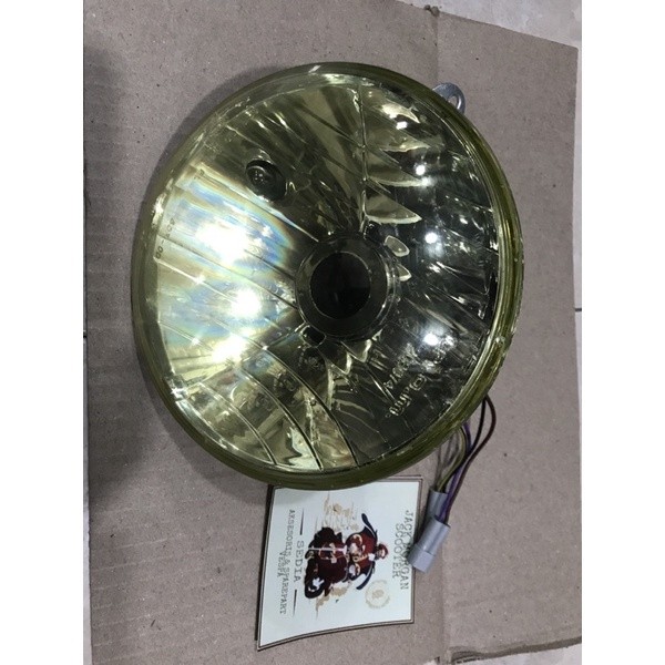 triom kaca kuning vespa new px