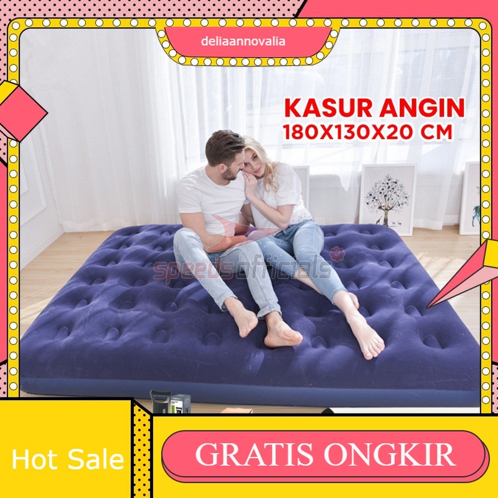 Kasur Angin Matras Tiup Lipat Air Bed Kolam King Size Orang Dewasa Single Double Tidur 020-56
