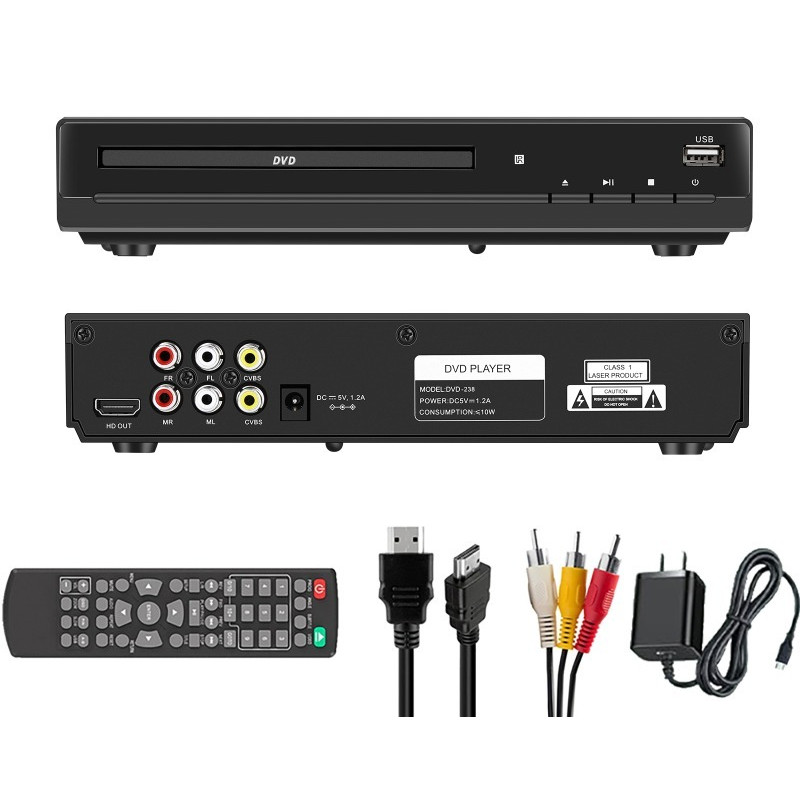 1080P High Definition DVD VCD Player Home Multimea DVD Player Box for TV CD Players HDMICompatible H