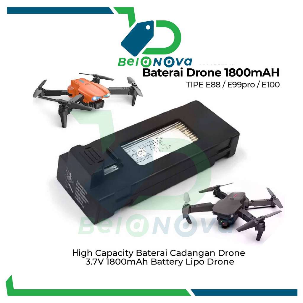 Baterai Drone E88 / E99pro / E100 Drone Battery 1800mAH
