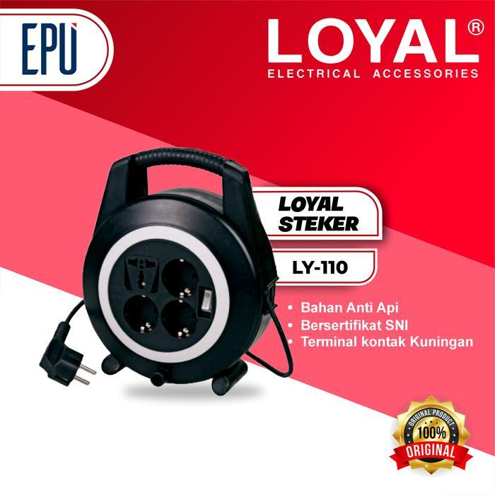 Loyal Kabel Roll LY110 Yunior Kabel Roll LY 110 Kabel Gulung Kabel Extension Listrik