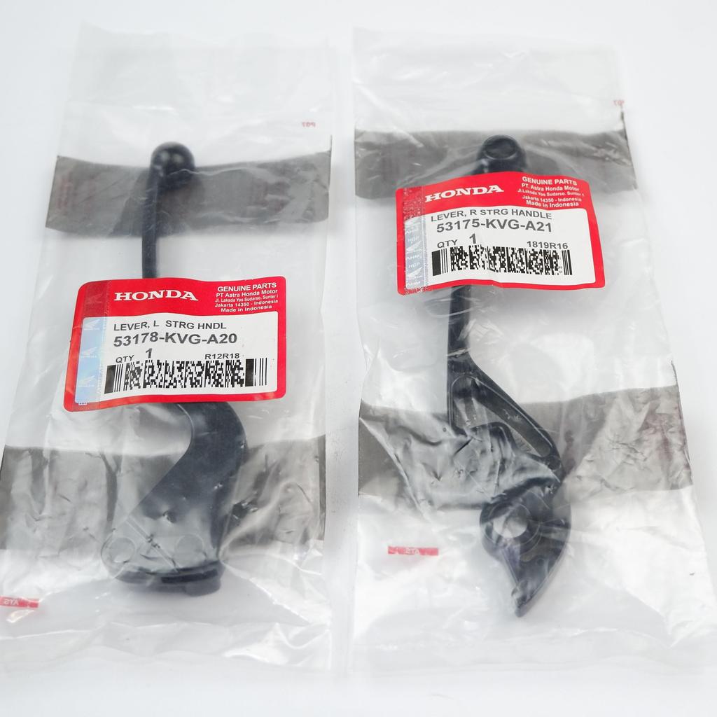 HANDLE REM KANAN KVG DAN KIRI K81 -  SEPASANG HANDLE KANAN KIRI BEAT STREET -SCOOPY Foto Motor