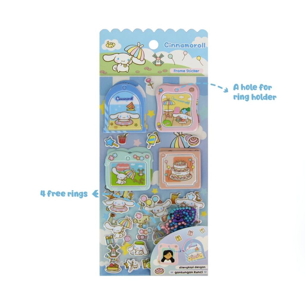 ADINATA Cinnamoroll Frame Sticker | Stiker Adinata