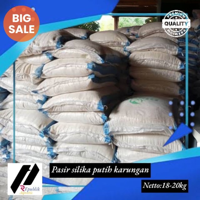 Pasir silika putih karungan / pasir silika putih karungan / pasir silika / pasir silika karungan