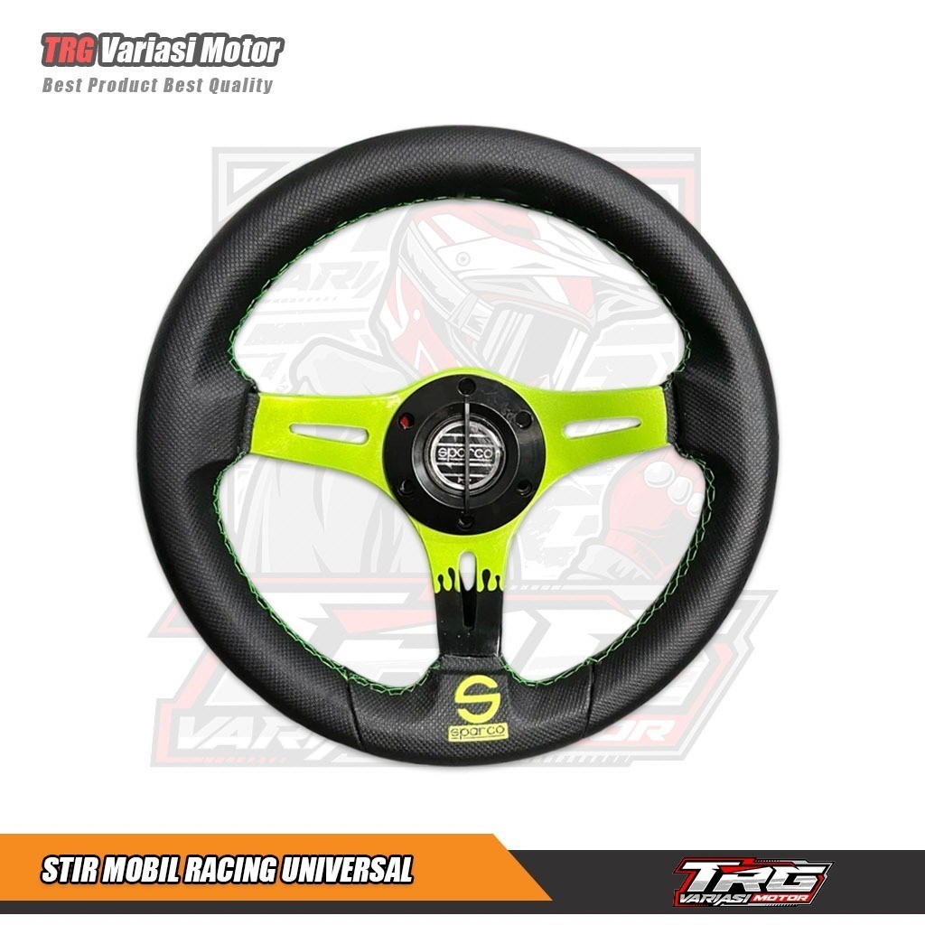Stir Mobil Racing Stir Mobil Variasi Stir Mobil Racing 14 Inch 13 Inch 12 Inch Black Green