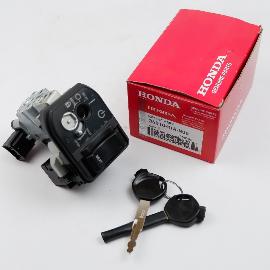 Kunci Kontak Honda Beat FI New & Scoopy - Kunci Key Set Motor Beat Street Ori Premium 35010-K1A-N00
