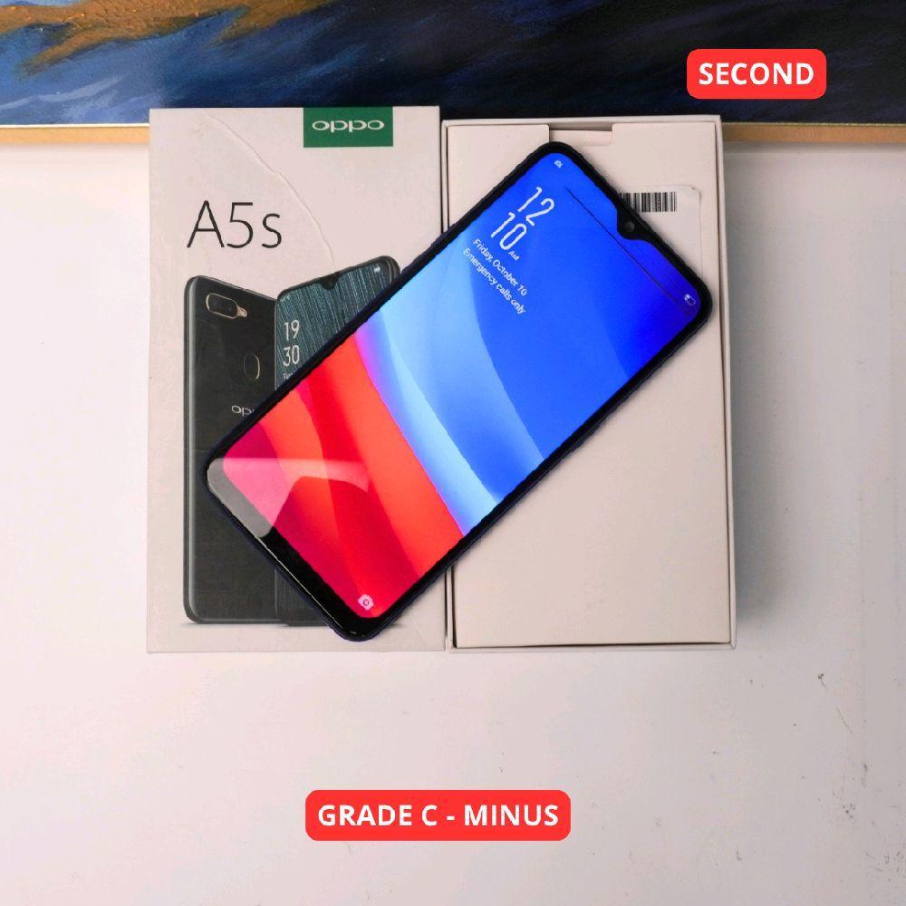 OPPO A5S 3/32 GB - MINUS HP SECOND ORIGINAL SINAR MUTIARA CELL
