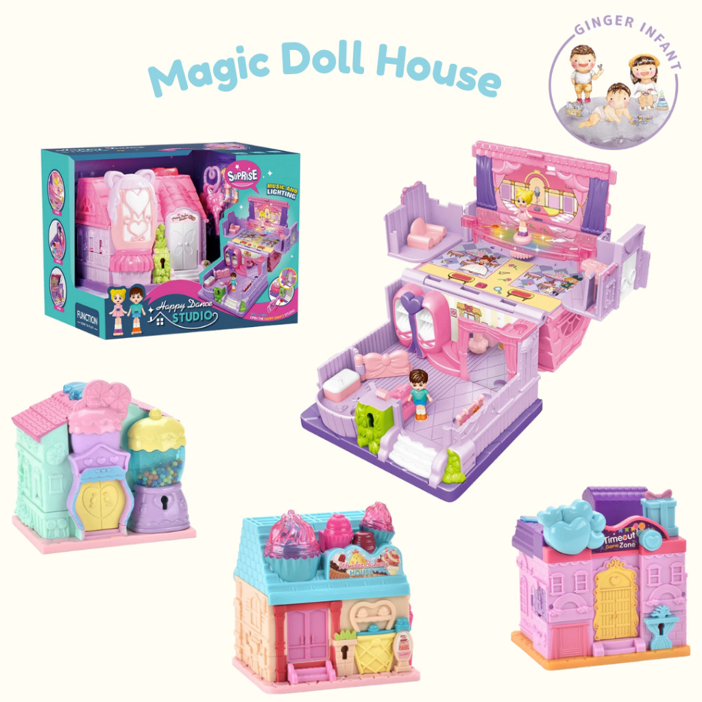 PRANADA Mainan magic doll house mainan anak anak Sweet Candy Room Surprise House Kado Rumah Anak mai