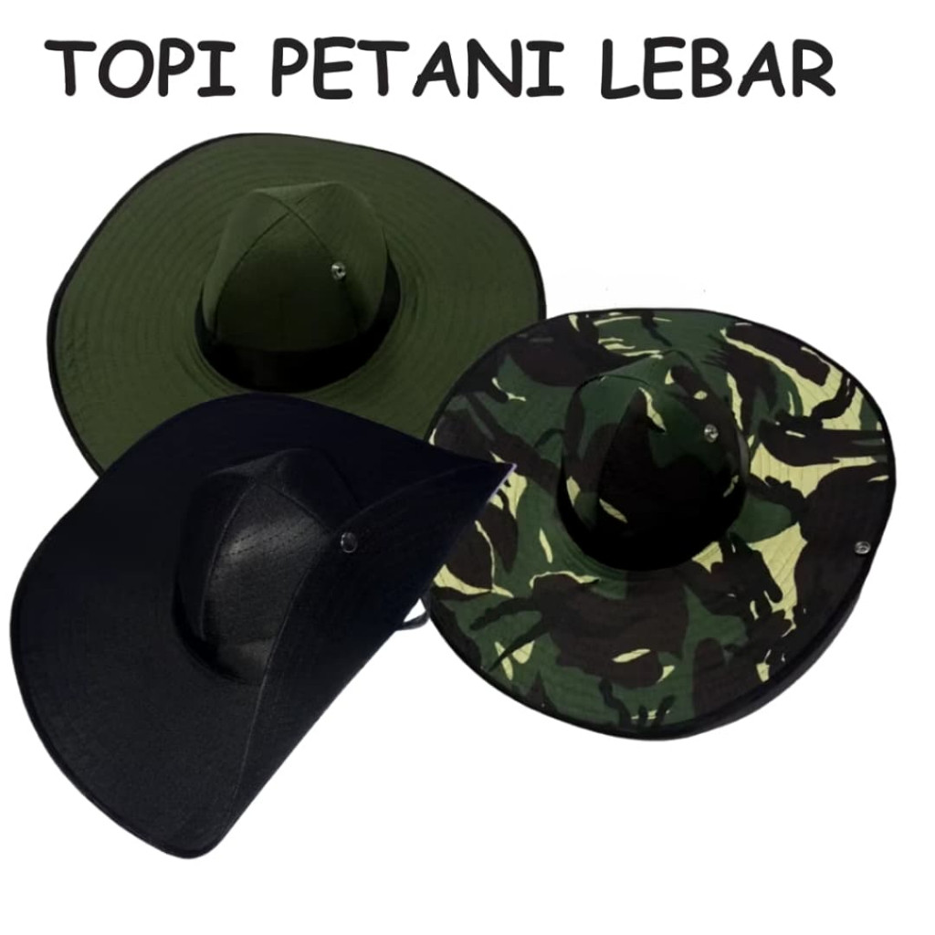 Topi Petani Lebar Termurah Topi Petani Topi Lebar Lapangan Topi Meksiko Topi Koboy Cowboy Terbaru