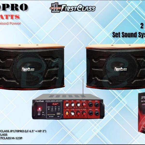 Paket hemat soun karaoke 6 inch firstclass jp 170 pro orginal