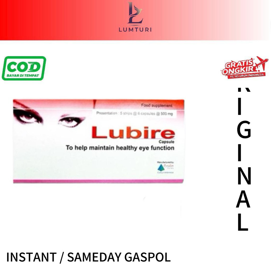 Lubire Box Isi 30 Tablet Vitamin Suplemen Mata