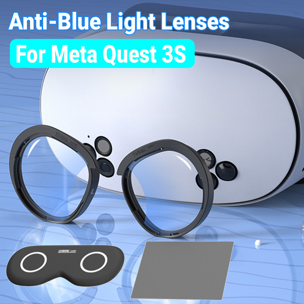 For Meta Quest 3S Anti-Scrat Ring Lenses Anti-fogging Reacement VR Lenses VR Headset Mirror for Meta