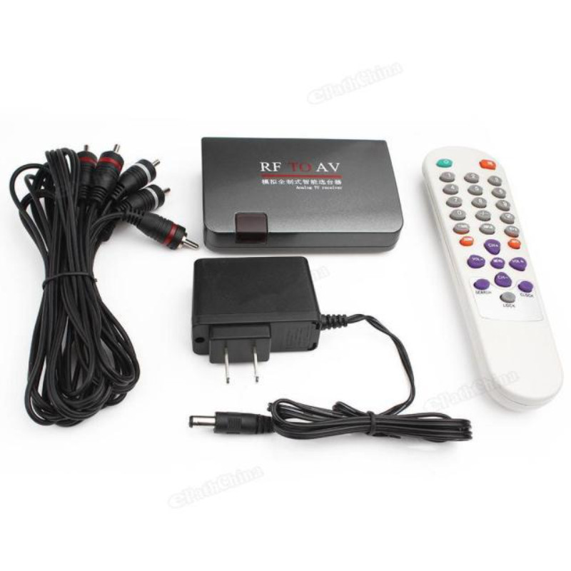 RF To AV Converter Station annel Selector TV Cable To Projection TV Video Port Support Full Standard