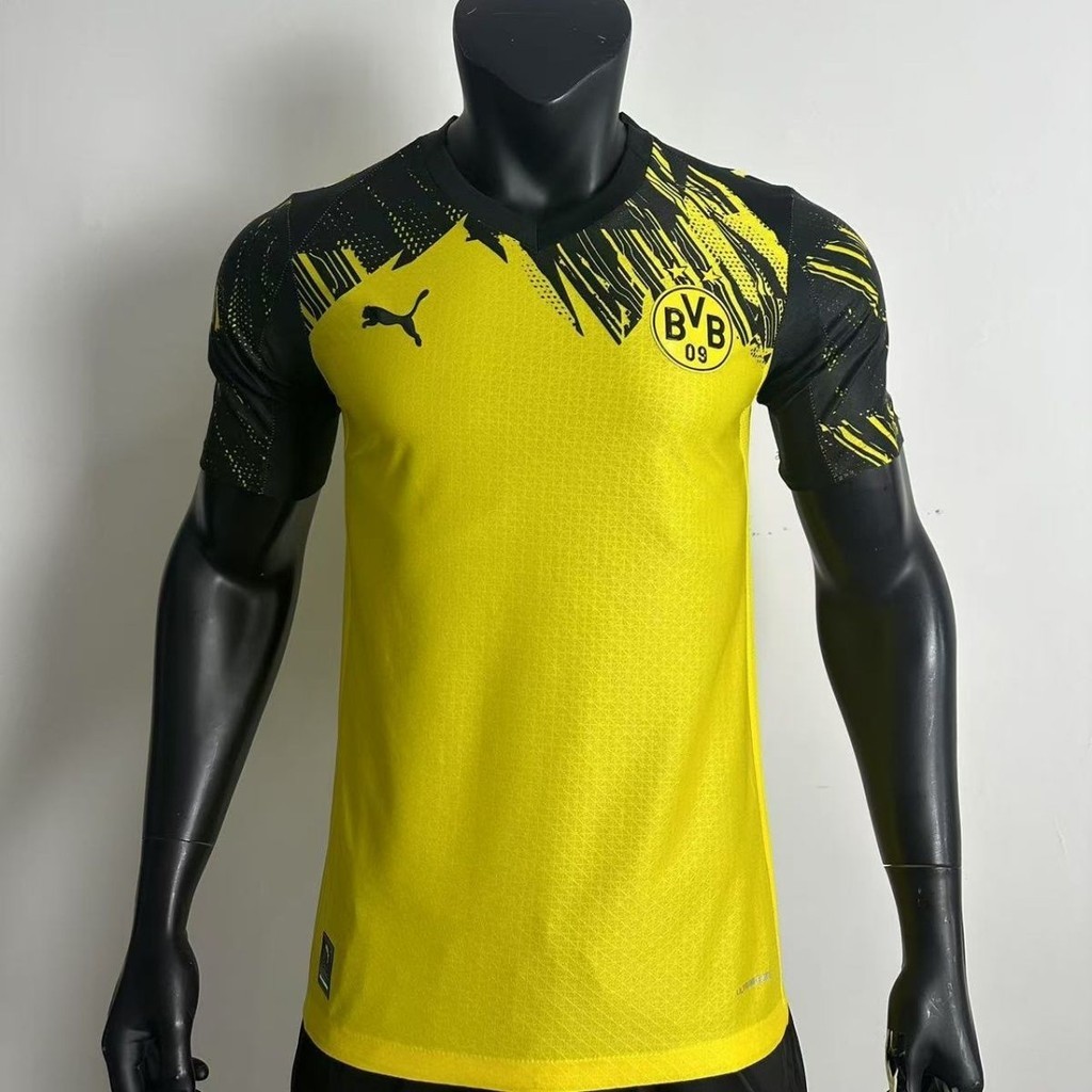 25-26 Kaos Lengan Pendek Versi Pemain Rumah Borussia Dortmund