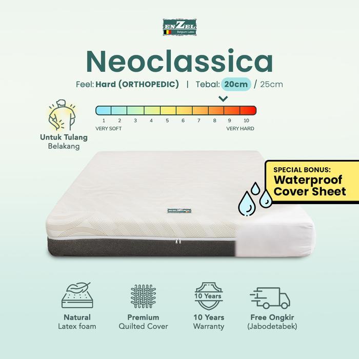 PROMO Kasur Orthopedic Full Latex Enzel Neoclassica 20 cm Uk 180x200 - 180x200x20 cm