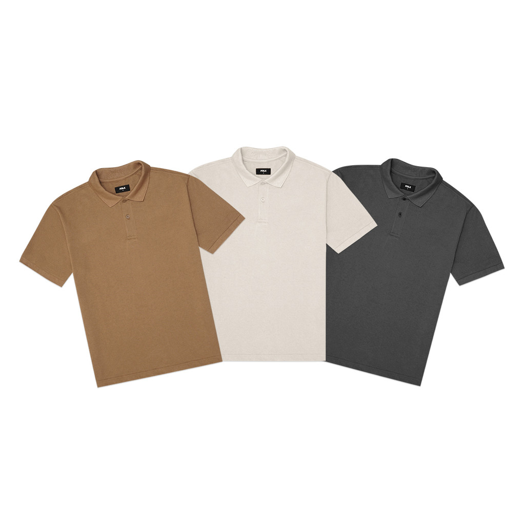 FOLX Classic Two-Button Polo Shirt