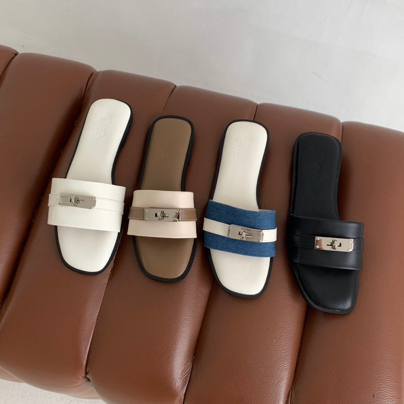 Moss Flats Sandals (1cm) — Bien Bali | Bien the Label | Sandal/Slides Casual Wanita | Sandal Slip on