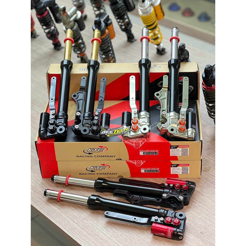 SHOCK DEPAN KTC MATRIX TABUNG DOUBLE CLICK AEROX 155 ORIGINAL KTC RACING