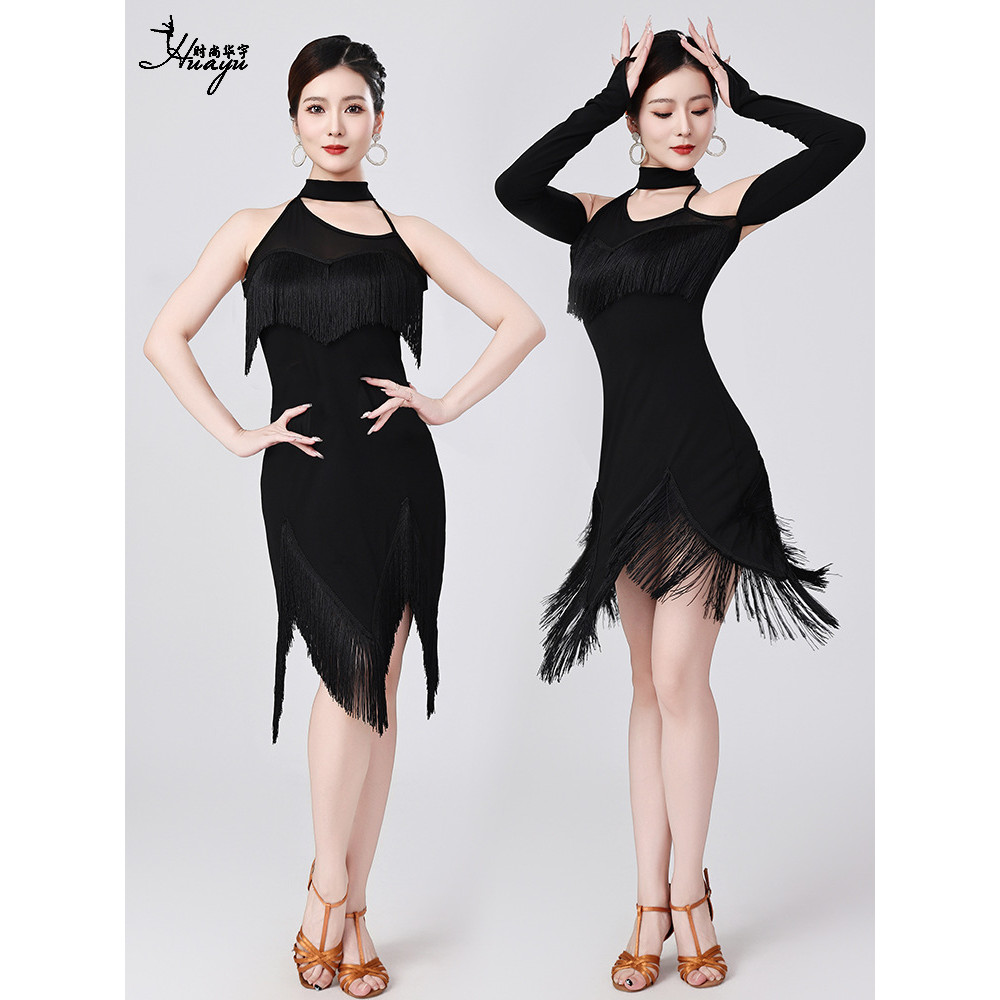 New Latin Dance Dress Sexy Fringe Dance Dress Stage Performance Costume Party Ball Gown Dance Costum