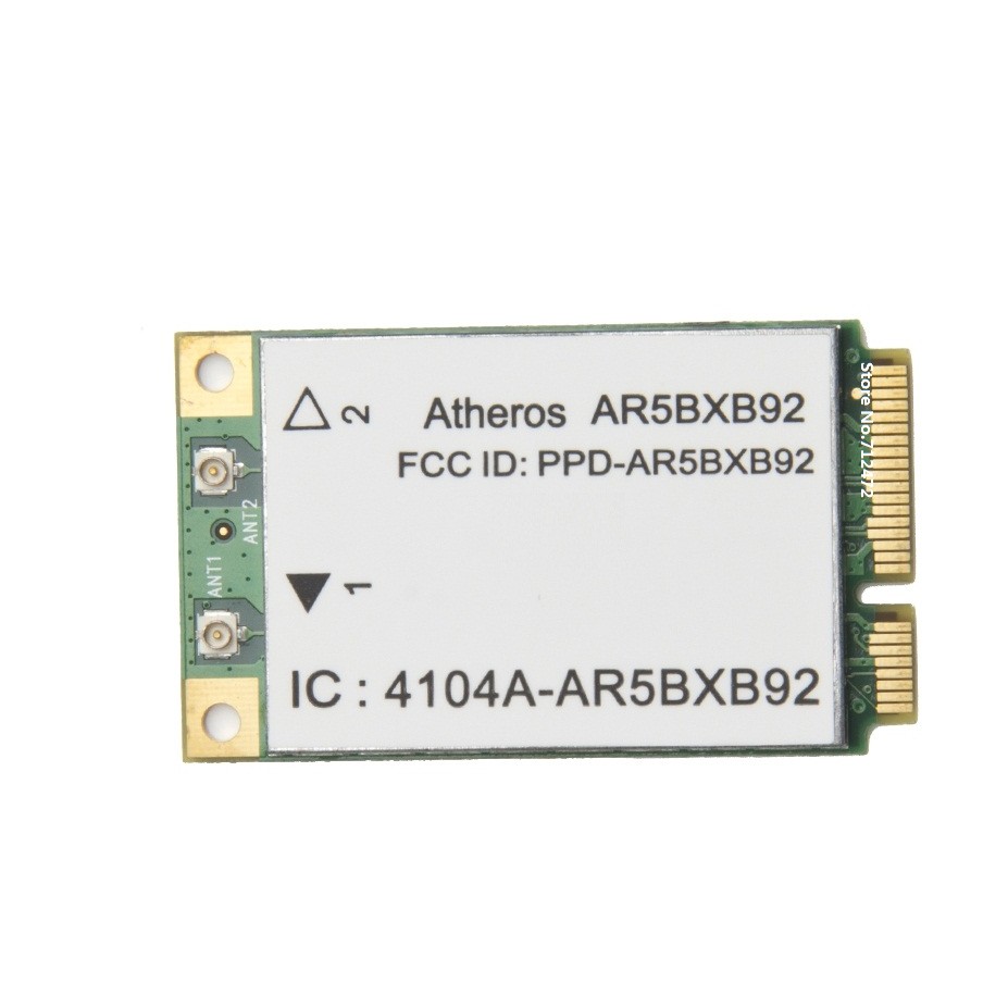 SSEA New Wholesale Original Wireless Card For Atheros Ar9280 Ar5bxb92 300Mbps Mini PCI-E Card Dual B