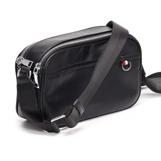 Leather Concept HENSHIN Tas Selempang Pria Kulit Tas Kulit Cowok Tas Pria Tas Jalan cowok - Hitam