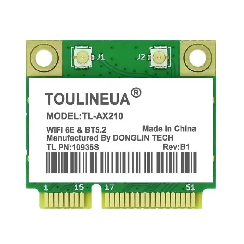 AX210 Mini PCIE WiFi 6E WLAN Card 80211AX Bluetooth 52 Network Adapter for intel cpu