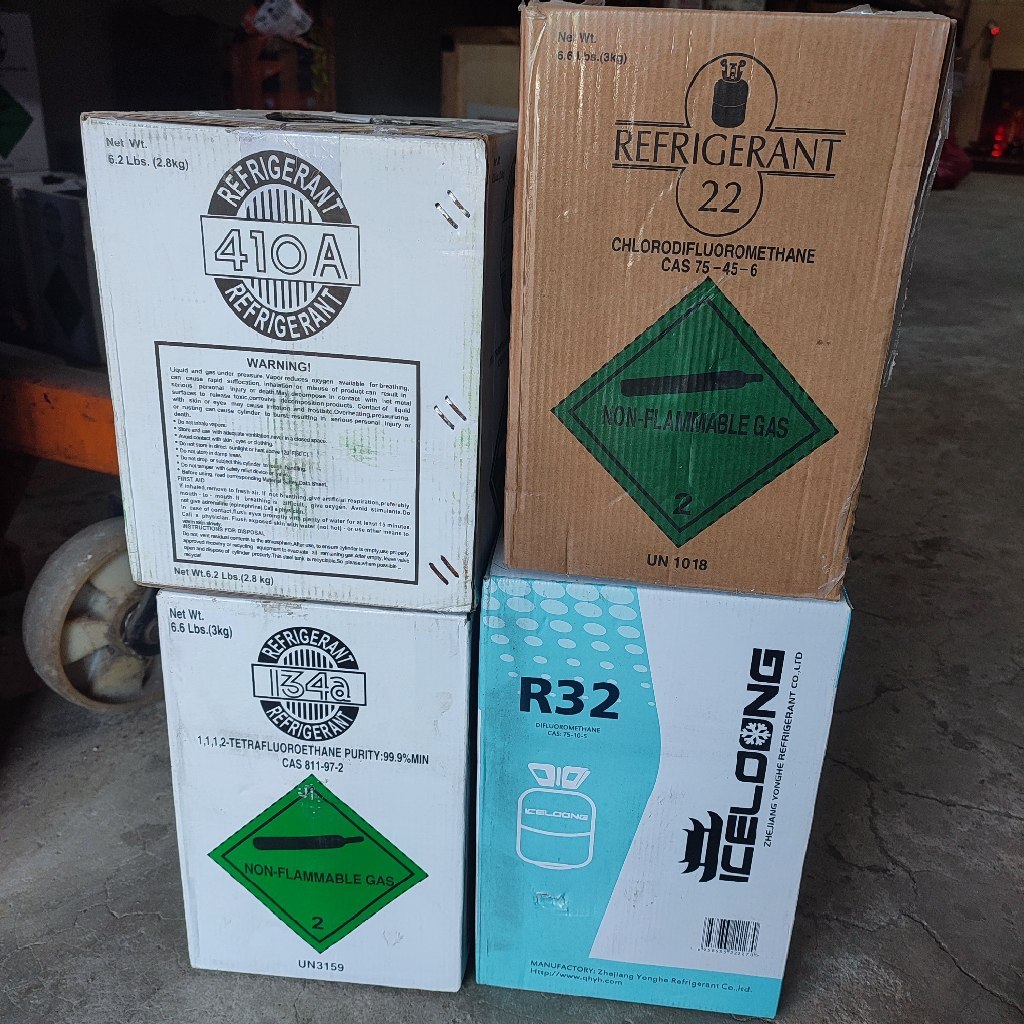 PREON AC R22(3KG) R134a(3KG) R32(3KG) R410A(2.8KG) - FREON AC 3KG