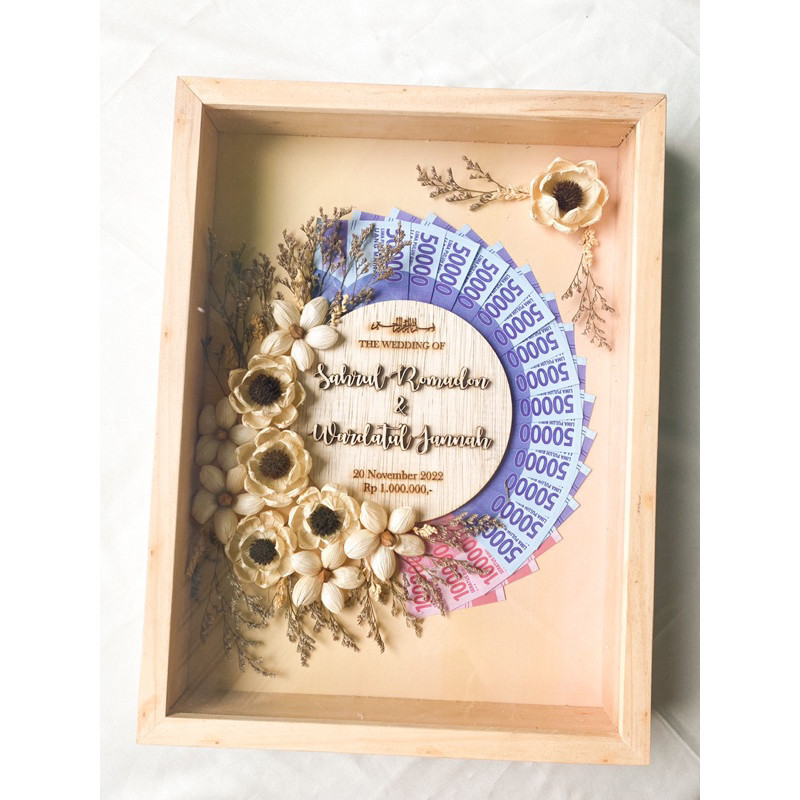 Custom MAHAR 40 x 30 - MAHAR MURAH - BINGKAI MAHAR PERNIKAHAN - MAHAR READY - MAHAR RUSTIK - MAHAR P