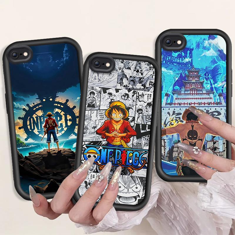 Casing For iPhone 6 6s 7 8 Plus se2 se3 Phone Case Anime One Piece Luffy Soft Tpu Shockproof Cover