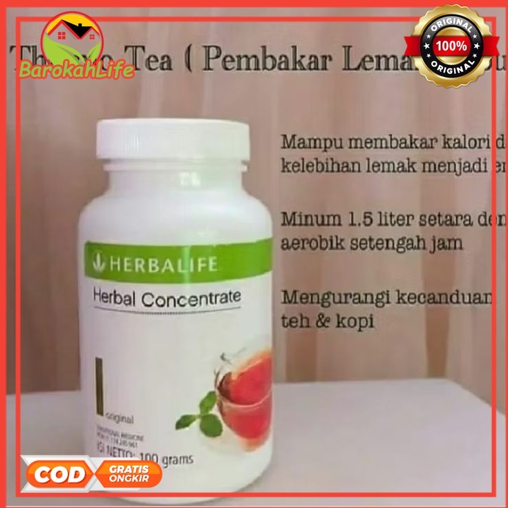 Herbalife Original 100% TEH HERBALIFE CONCENTRATE PELANGSING BADAN TEH PELANGSING BADAN PEMBAKAR LEM