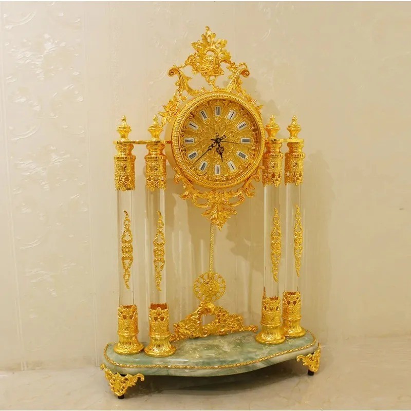 Best for Decorative Design Desk Clock with High Quality Brass Antique Grandfather Clock Tablee Clock