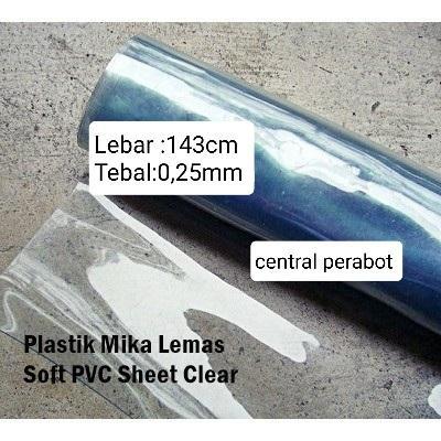 PLASTIK MIKA TEBAL METERAN/PLASTIK TAPLAK MEJA/PLASTIK PVC