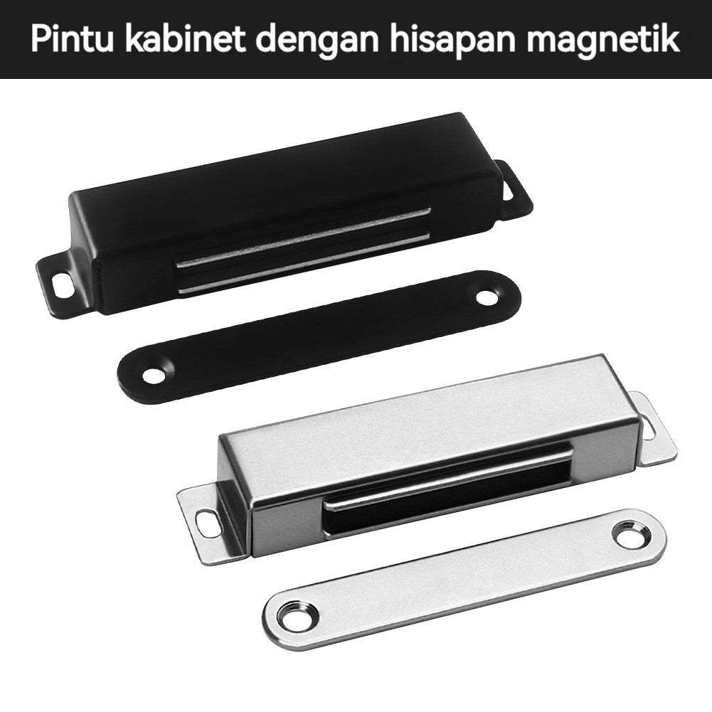 Magnet Pintu Lemari Kabinet Magnet Plat Kuat Penutup Pintu Lurus Magnet Pintu Sliding