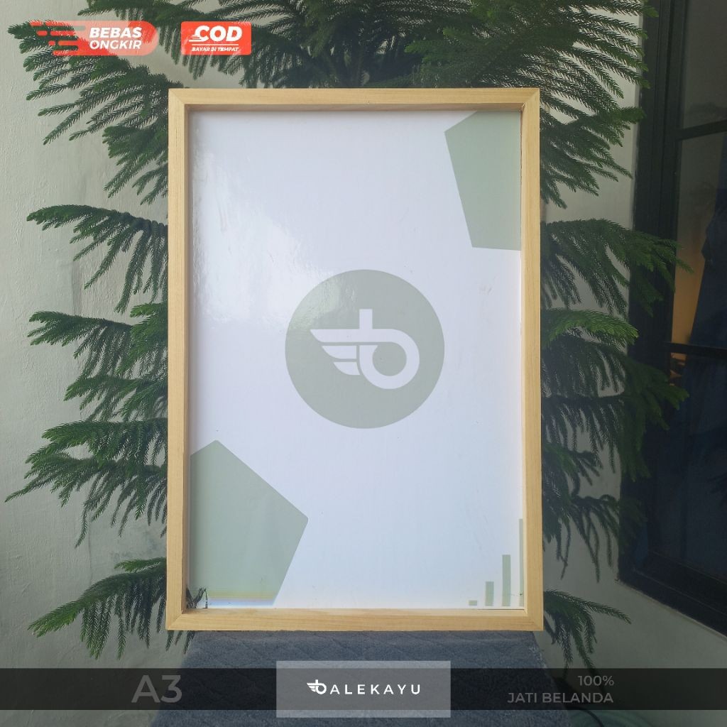 Pigura Bingkai Kayu A3 / Frame Kayu Jati Belanda Ukuran A3 PIGURA KAYU