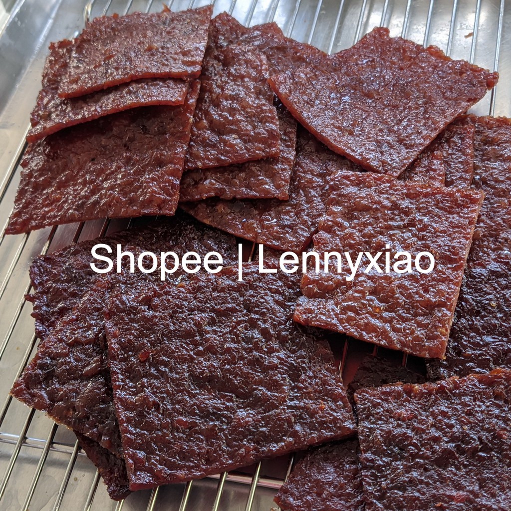 Dendeng Babi Segi Square Bak Kwa Bakkwa Bak Kua ala Singapore 500 gr