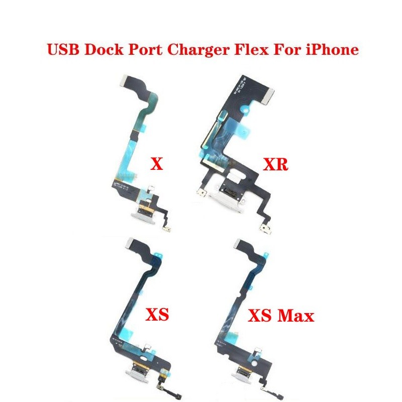 50PCS USB Dock Charger Charging Port Connector Flex Cable For iPhone X XR XS Max