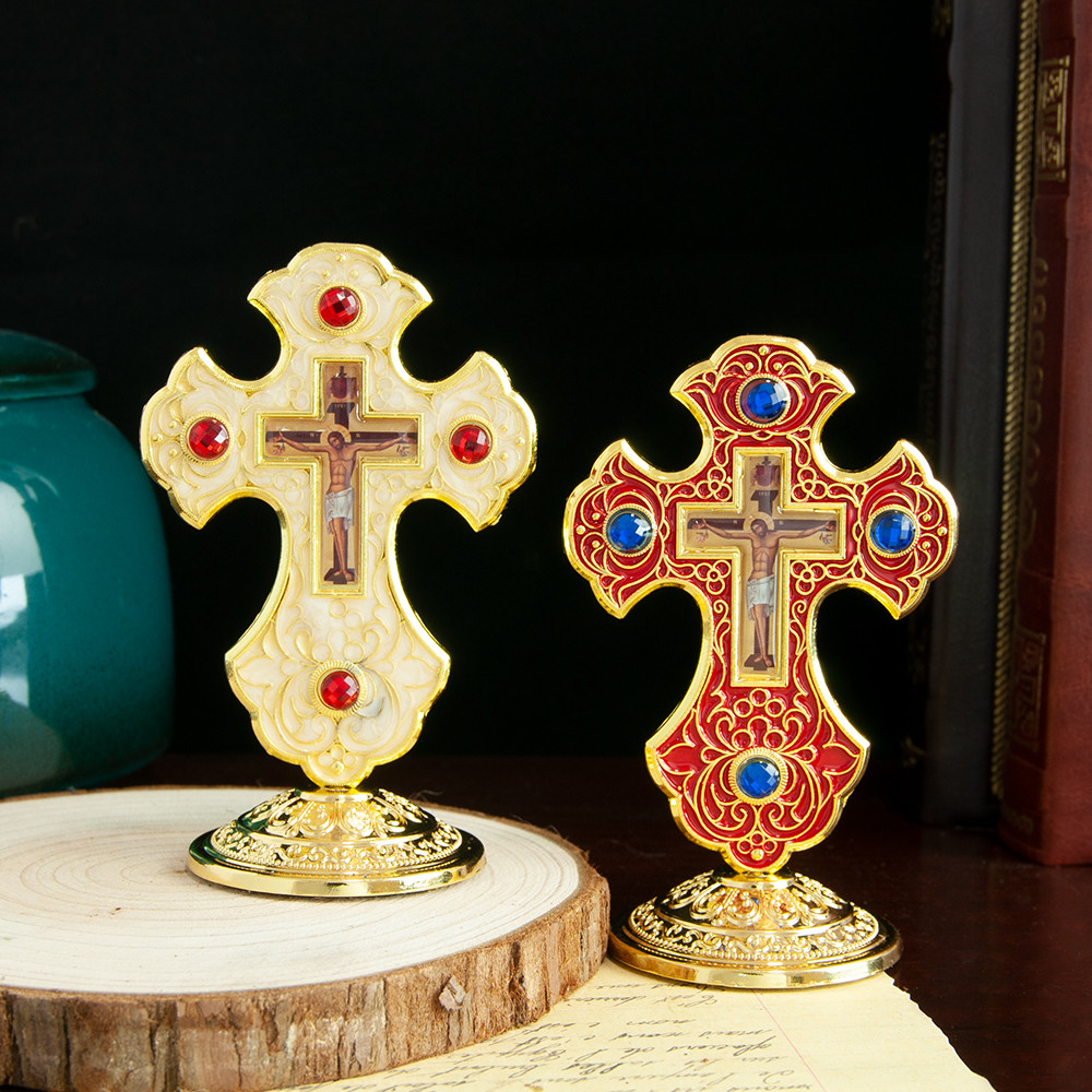 Orthodox Cross Eastern Orthodox Table Cross Zinc Alloy Stanng Cross Jerusalem Home Decor