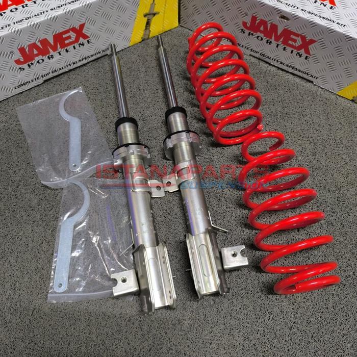 Shockbreaker Coilover Merk Jamex Adjustable Suzuki Ertiga Th 2012 - 2018 Depan Original Asli