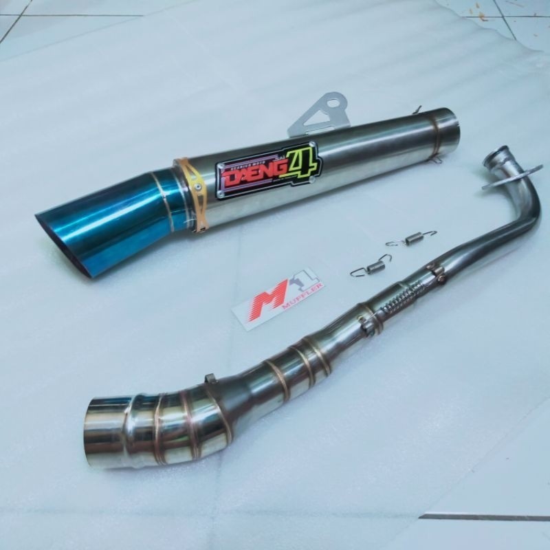 Knalpot Racing DAENG4 Supra Grand Vega Jupiter Blade Smash Shogun Karisma Revo dll daeng sai4 thai