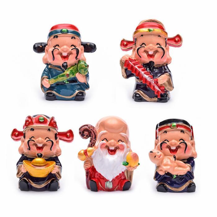 PAJANGAN DEWA REJEKI / WU LU CAI SHEN - wu fu cai shen