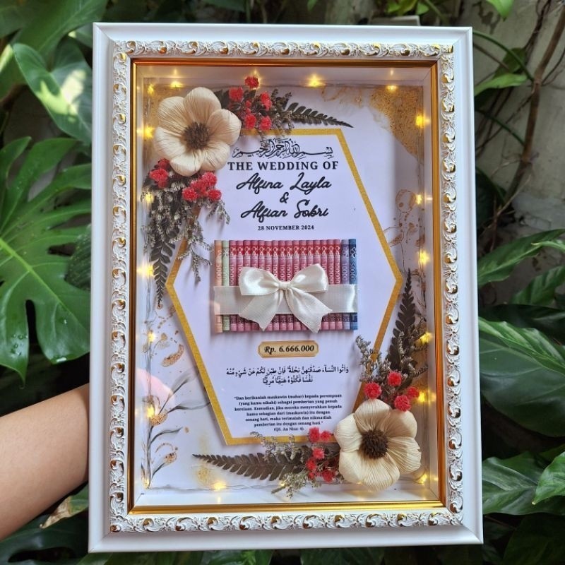 BINGKAI MAHAR PERNIKAHAN CUSTOM/ BINGKAI HANTARAN AESTHETIC 3D